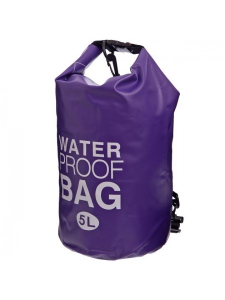 Гермомішок водонепроникний Waterproof Bag 5 л Violet (10603V)