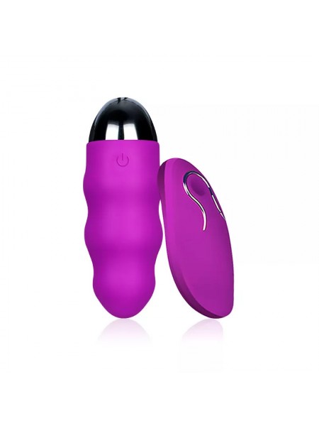 Віброяйцо We Love фіолетового кольору з пультом ДК (USB)