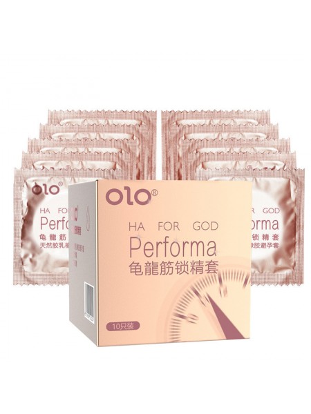 Ультратонкі презервативи OLO PERFORMA з анастетиком і пролонгувальним ефектом 10 шт.