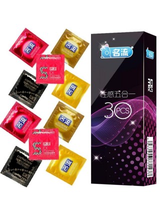 5 різних типів презервативів в одному наборі HBM Group 30 штук