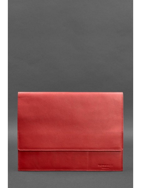 Шкіряна папка для документів А4 (на магнітах) червона BlankNote