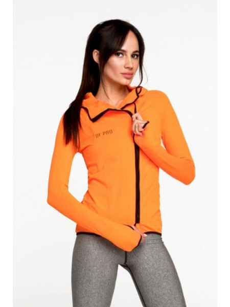 Спортивна жіноча курточка Designed for Fitness Mandarin S/M жовтогарячий