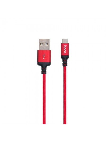 Кабель Hoco X14 Times Speed USB - Type C 2.4 1 m Red-Black