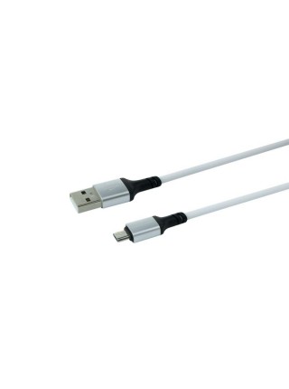 Кабель Borofone BX83 Famous IP Silicone USB – Micro-USB 2.4A 1 m White