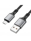 Кабель Borofone BX83 Famous IP Silicone USB – Micro-USB 2.4A 1 m Black