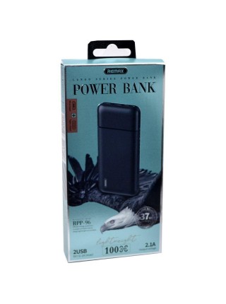 УМБ Power Bank Remax RPP-96 10000 mAh повербанк Black (11241-hbr)