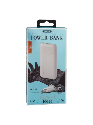 УМБ Power Bank Remax RPP-96 10000 mAh повербанк White (11242-hbr)