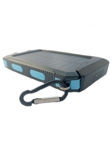 УМБ Power Bank Solar 20000 mAh повербанк із сонячною панеллю та ліхтариком Black (11227-hbr)