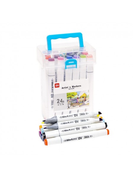 Набір скетч-маркерів COLOR-IT 820-24 у пластиковому боксі 24 кольори