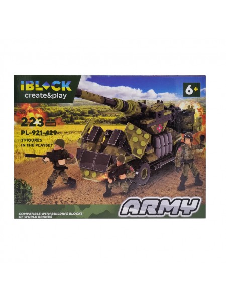Дитячий конструктор Армія IBLOCK PL-921-429 3 фігурки в комплекті Від 4