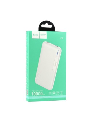 Універсальна мобільна батарея Hoco J82 Easylink 10000 mAh Micro-USB / Type-C 2USB 2A LED Білий