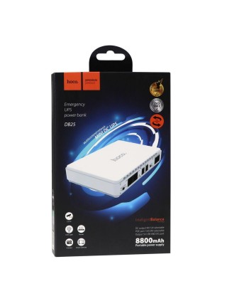 ДБЖ для роутера Hoco DB25 8800 mAh PowerBank для маршрутизатора джерело живлення 12 V 9 V 5 V White