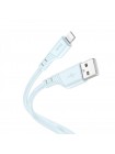 Кабель Hoco X97 Crystal color Silicone USB to Lightnin 1 m 2,4А Blue