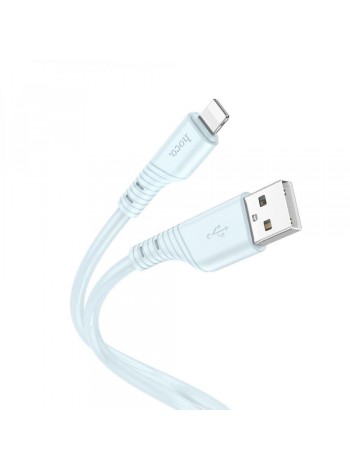 Кабель Hoco X97 Crystal color Silicone USB to Lightnin 1 m 2,4А Blue
