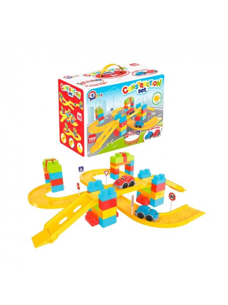 Дитячий конструктор Technok Toys Автомагістраль 100 деталей Multicolor (114171)