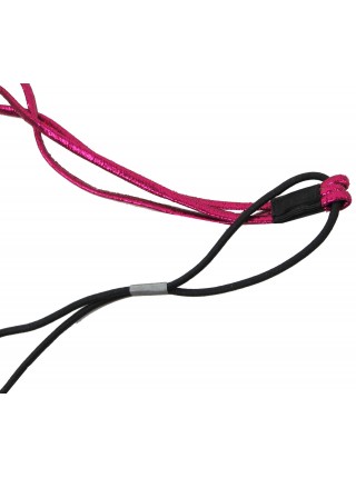 Потрійна гумка для волосся еластичний затискач фіксатор Рожевий з чорним Edibazzar (S1645400)