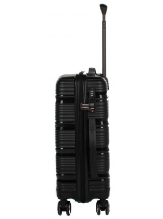 Середня пластикова валіза 65L Horoso Чорна (S10707S black)