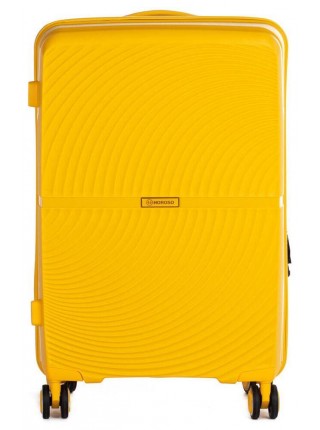 Велика пластикова валіза 85L Horoso Жовта (S10843S yellow)
