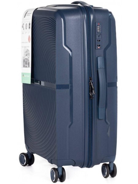 Середня пластикова валіза 65L Horoso Синя (S10849S navy)