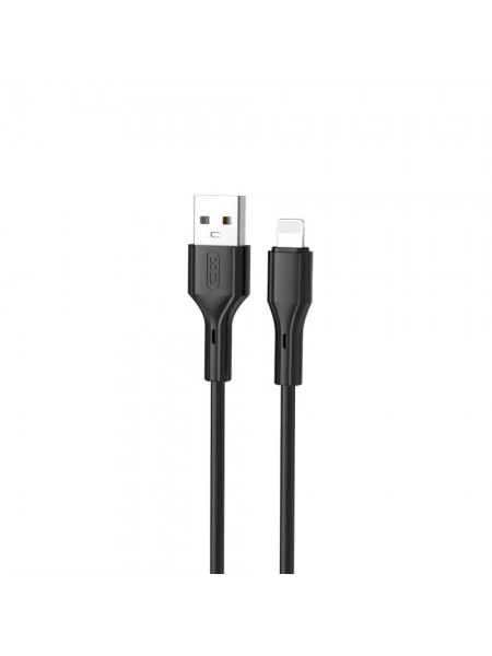 Кабель XO NB230 Rock Series 2.4 A USB to Lightning 1 m Чорний
