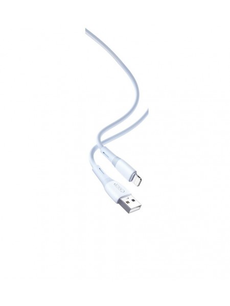Кабель XO NB225 Silicone two-color 2.4A USB to Lightning 1 m Голубой