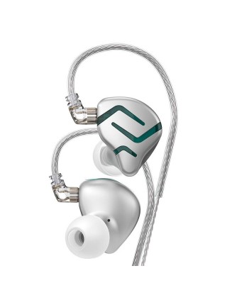 Вакуумні навушники KZ ZES з гібридними випромінювачами (Зелений)
