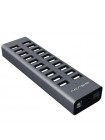 USB hub Acasis H037 на 20 USB портів (Сірий)