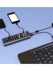 USB hub Acasis H037 на 20 USB портів (Сірий)