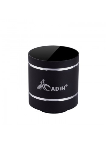 Бездротова віброколонка Adin D5+ з пультом дистанційного керування, 20 Ватт (Чорний)