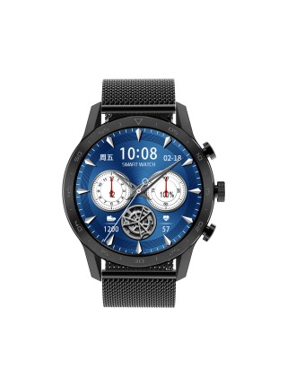 Розумний годинник Lemfo KK70 Metal з вимірюванням пульсу (Чорний)