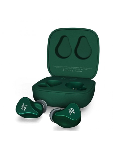 Бездротові Bluetooth навушники KZ Z1 з кейсом для зарядки (Зелений)