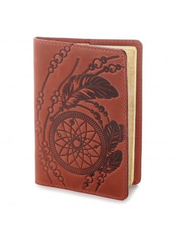 Ексклюзивна обкладинка для паспорта з вінтажної шкіри SHVIGEL 13792 Червона