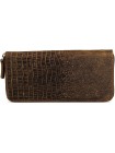 Чоловічий клатч Vintage 14462 шкіра під крокодила Коричневий