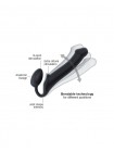 Безремневой страпон Strap-On-Me Violet XL повністю регульований діаметр 4.5 см