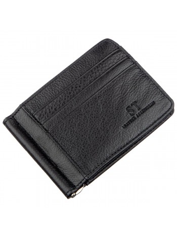 Чоловічий затискач із кишенями для карток ST Leather 18940 Чорний