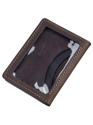 Обкладинка для водійських прав шкіряна GRANDE PELLE 11186 Коричнева