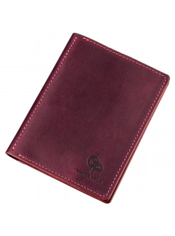 Обкладинка для автодокументів шкіряна GRANDE PELLE 11190 Бордова