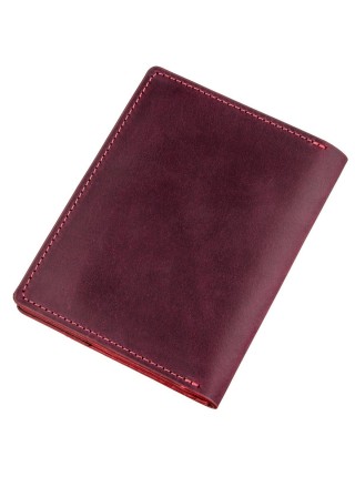 Обкладинка для автодокументів шкіряна GRANDE PELLE 11190 Бордова