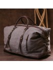 Містка дорожня сумка canvas Vintage 20131 Світло-сіра