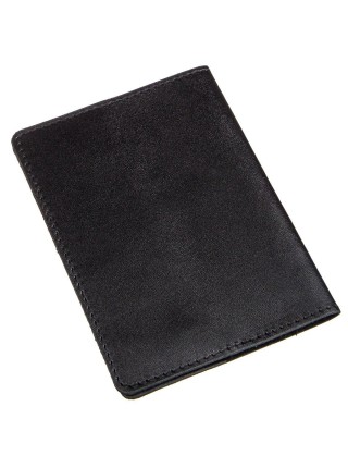 Шкіряна обкладинка на паспорт із написом SHVIGEL 13977 Чорна