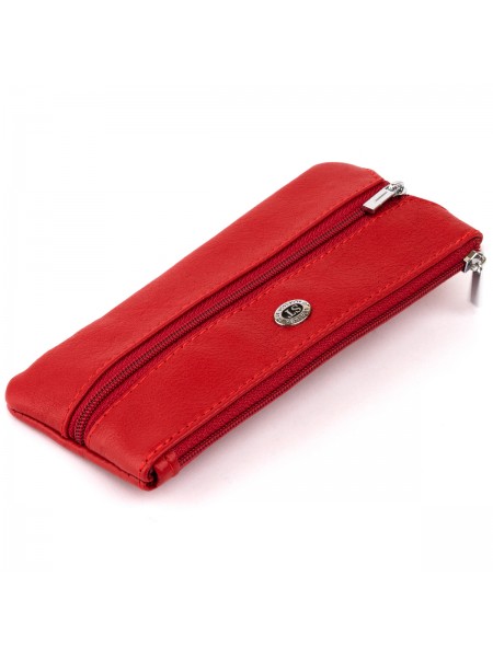 Ключниця-гаманець з кишенькою жіноча ST Leather 19347 Червона