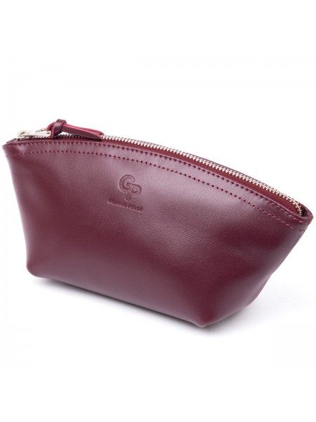 Жіноча косметичка зі шкіри Amelin GRANDE PELLE 11300 Сливова