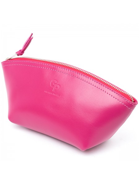 Жіноча косметичка зі шкіри Amelin GRANDE PELLE 11301 Фуксія