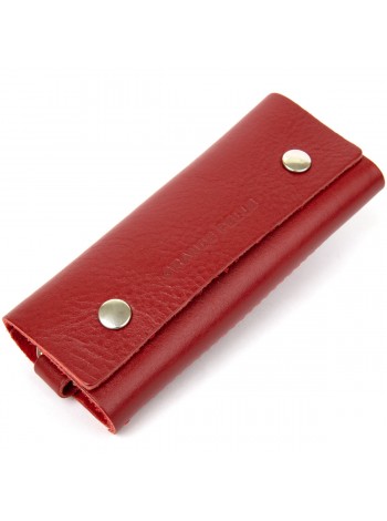 Яскрава шкіряна ключниця GRANDE PELLE 11353 Червоний