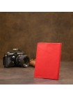 Яскрава обкладинка на паспорт із натуральної шкіри GRANDE PELLE 11484 Червоний