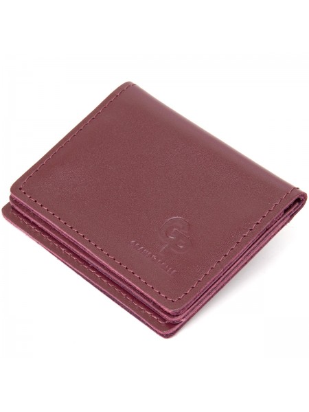 Шкіряна обкладинка для автодокументів GRANDE PELLE 11491 Бордовий