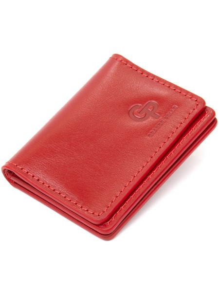 Шкіряна обкладинка для автодокументів GRANDE PELLE 11493 Червоний