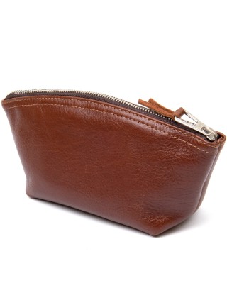 Жіноча косметичка з натуральної шкіри GRANDE PELLE 11510 Коричневий
