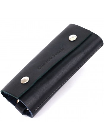 Шкіряна ключниця GRANDE PELLE 11352 Синя