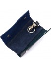 Шкіряна ключниця GRANDE PELLE 11352 Синя